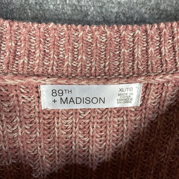 89th + Madison Sweater Women's XL Pullover Knit 100% Acrylic Adults - Picture 3 of 7